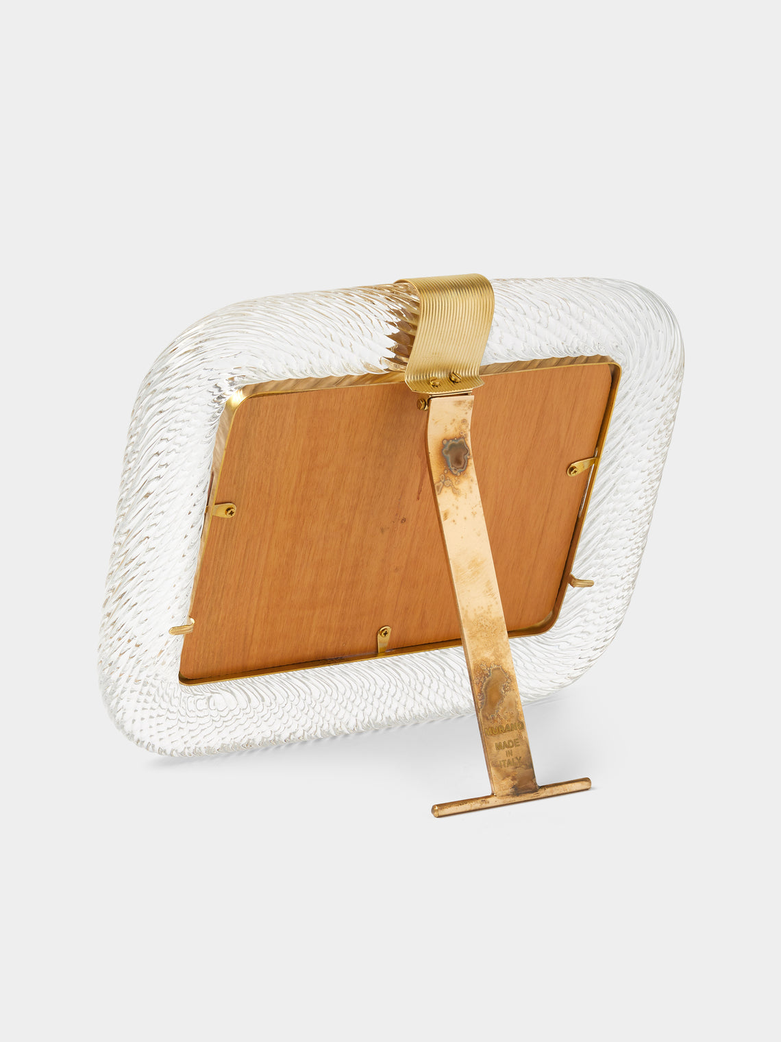 Antique and Vintage - 1960s Murano Glass Photo Frame - Clear - ABASK