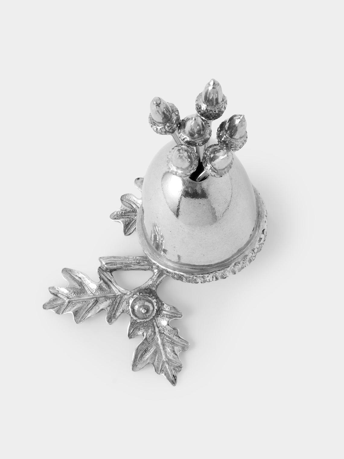 Au Bain Marie - | Set of 6 | Acorn Pewter Cocktail Picks - Silver - ABASK