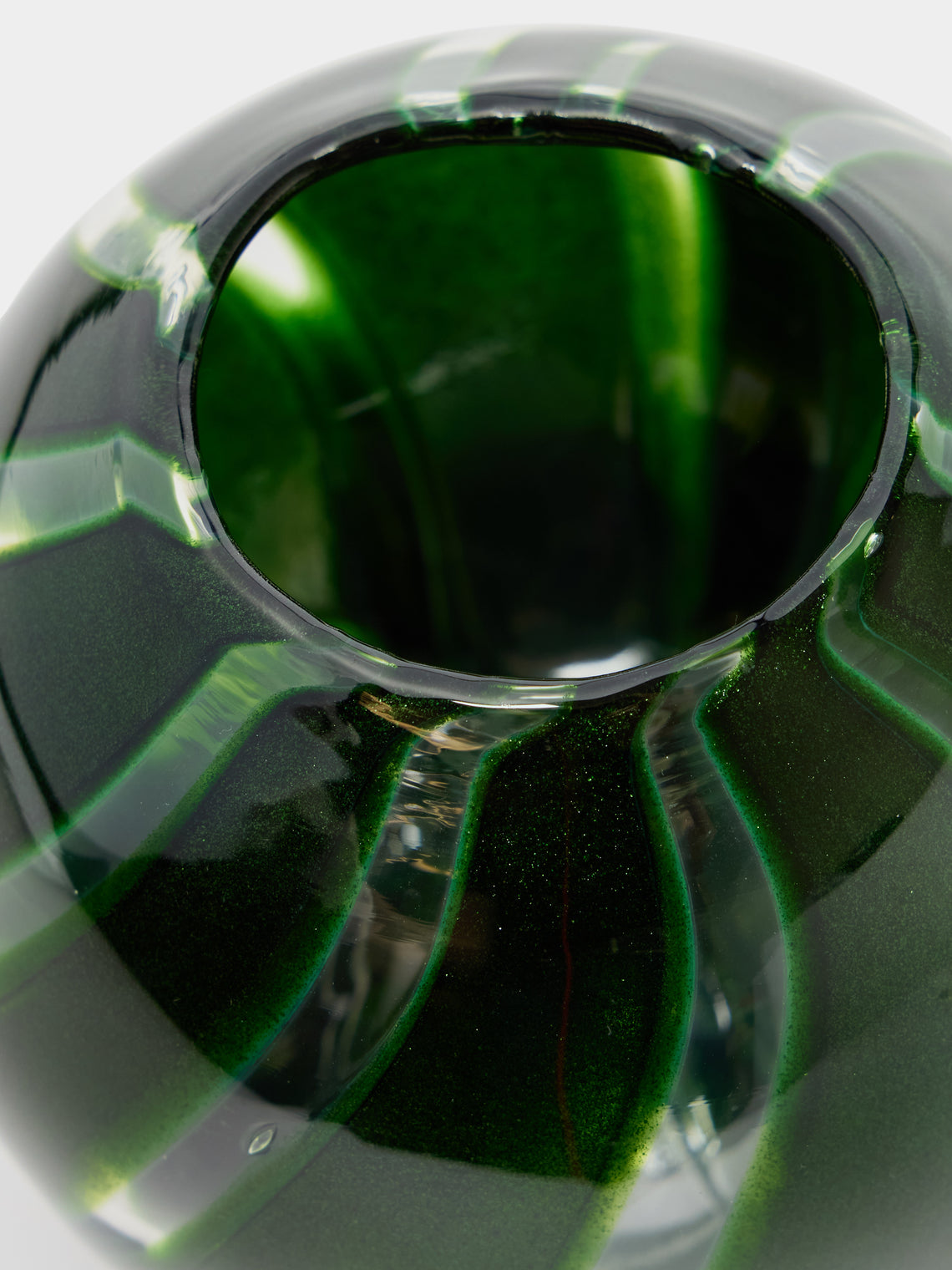 Moonarij - Babymoon Hand-Blown Glass Vase (4.5in/12cm) - Green - ABASK