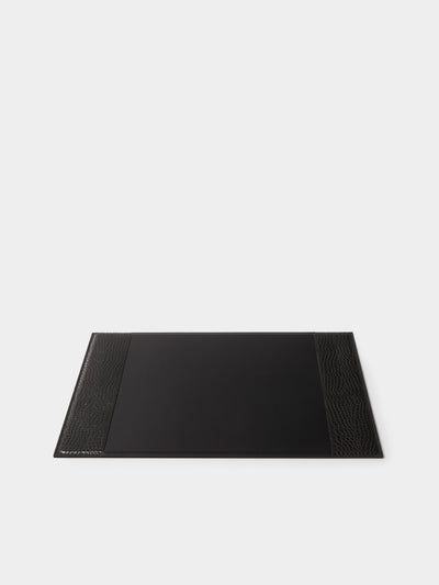 Pinetti - Leather Desk Pad - Black - ABASK - 