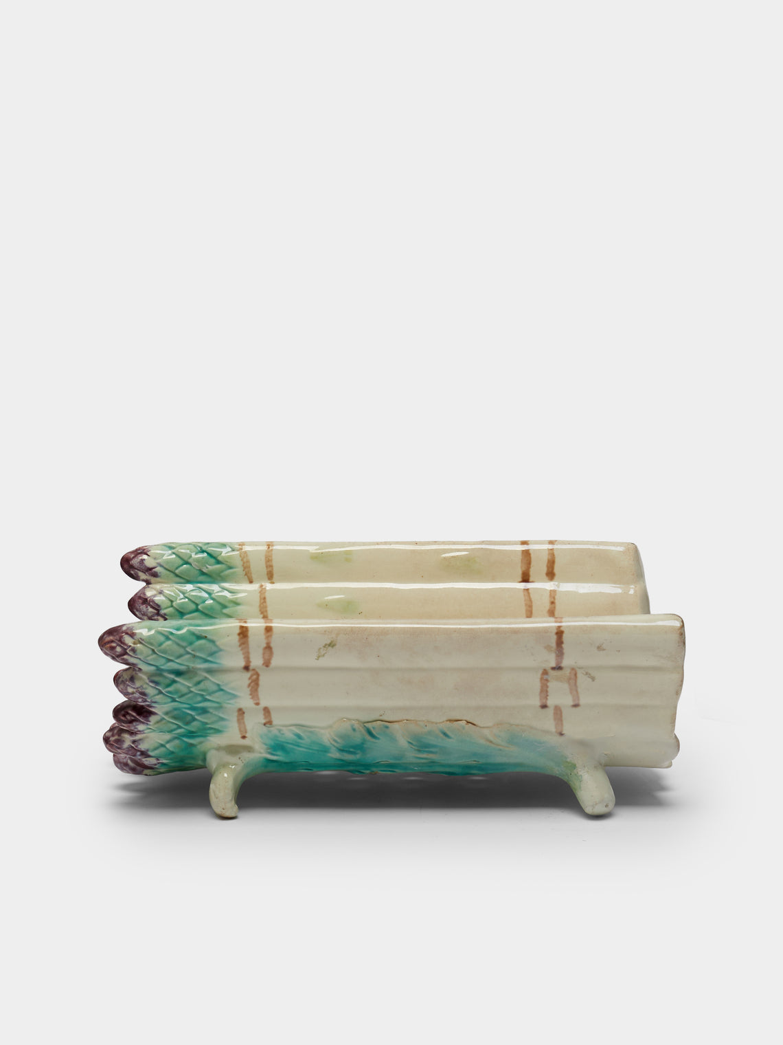 Antique and Vintage - 1950s Asparagus Ceramic Basket -  - ABASK - 