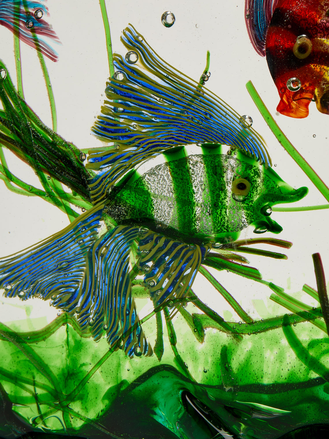 Antique and Vintage - 1950 Gino Cenedese Barbini Aquarium Sculpture - Clear - ABASK