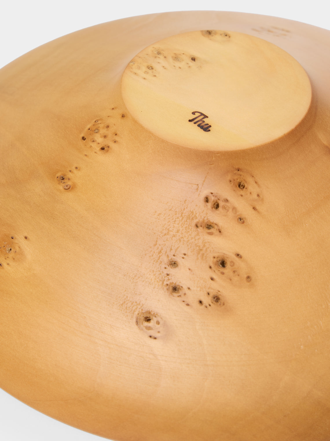 Thursday Furniture - Hand-Turned Ginkgo Footed Bowl - Natural - ABASK
