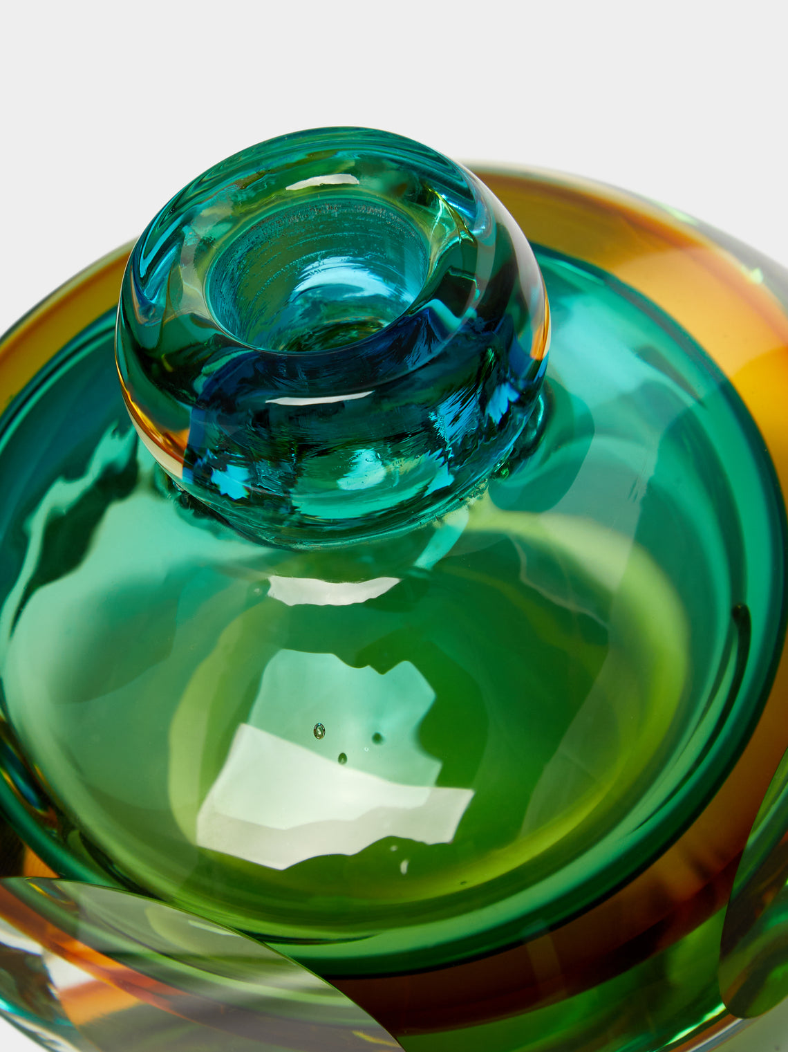 Antique and Vintage - Late 20th Century Sommerso Vetri Murano Perfume Bottle -  - ABASK