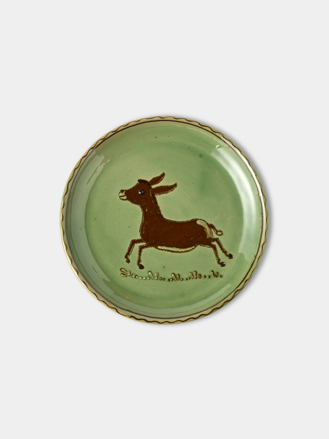 Poterie d’Évires - Flowers and Animals Hand-Painted Ceramic Plates – 8in/20cm (Set of 4) - Multiple - ABASK