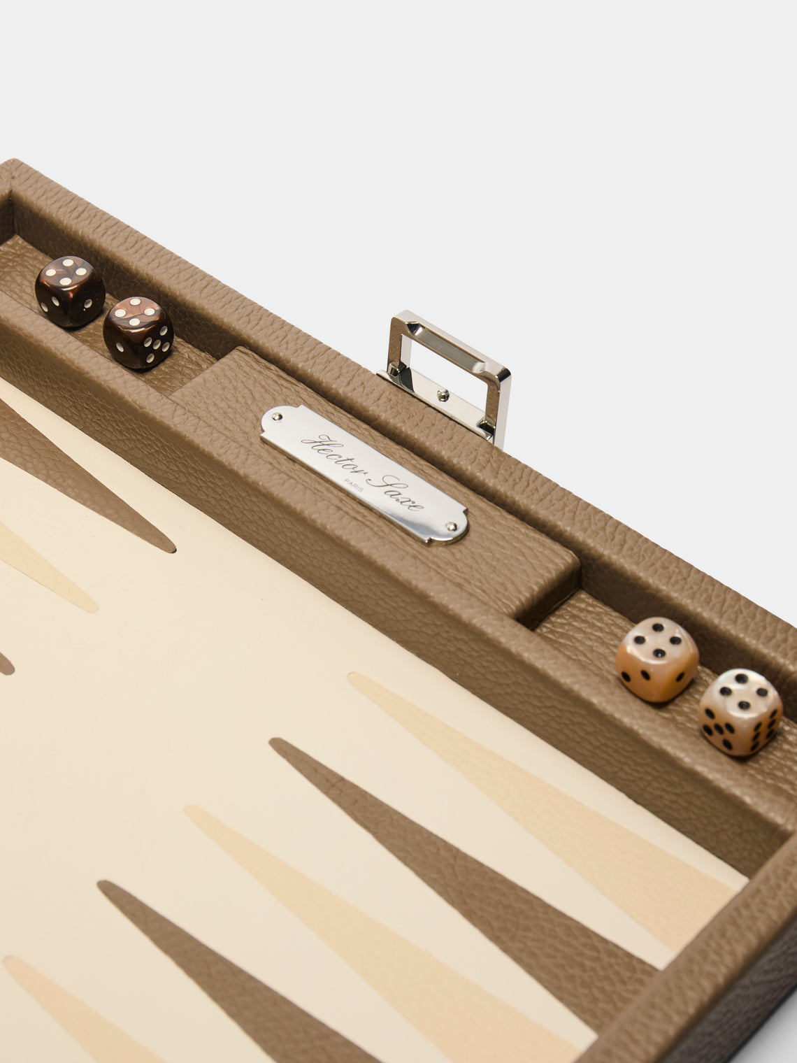 Leather Small Backgammon Set