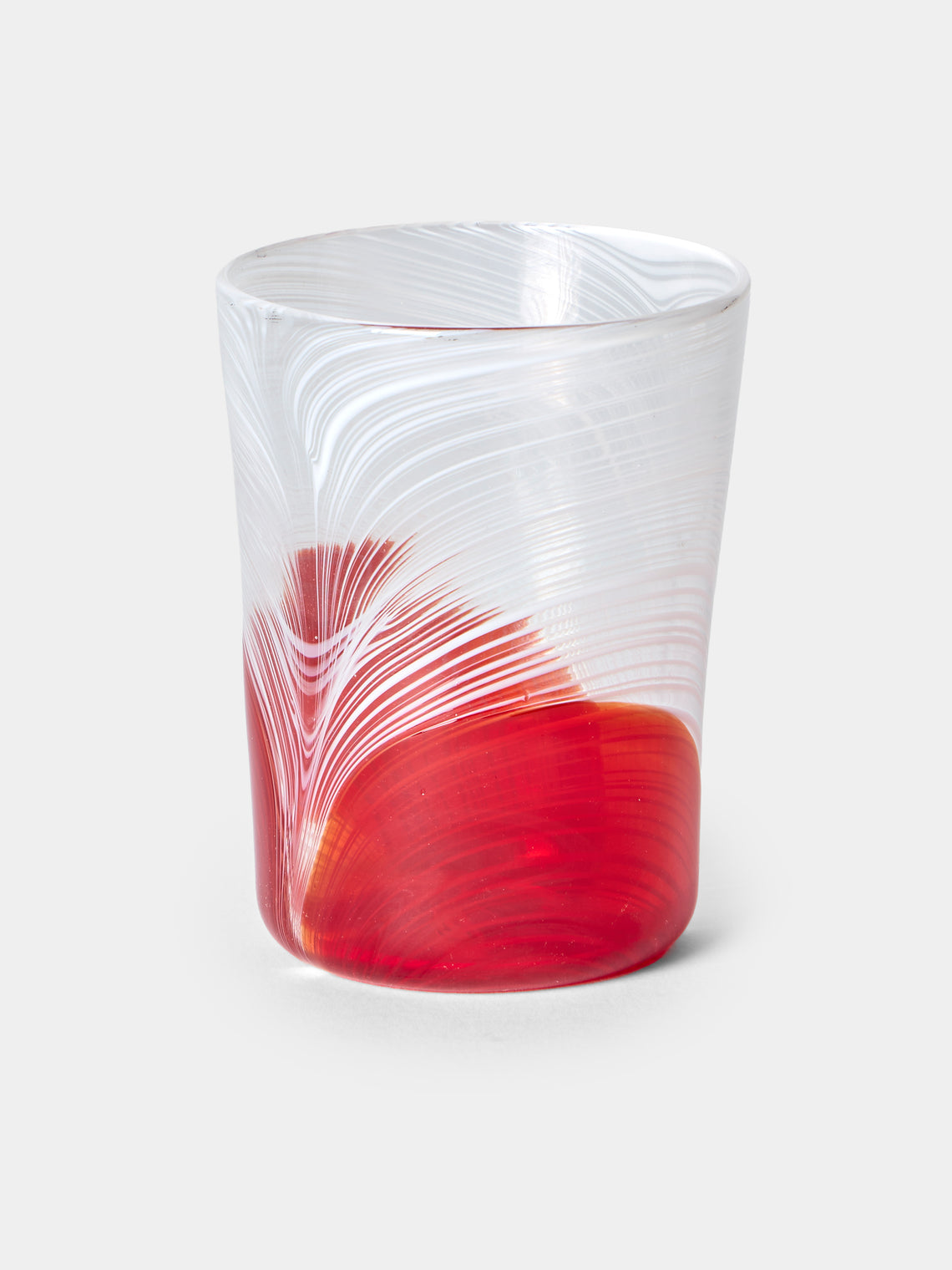 Droulers - Hand-Blown Murano Glass Tumbler - Red - ABASK - 