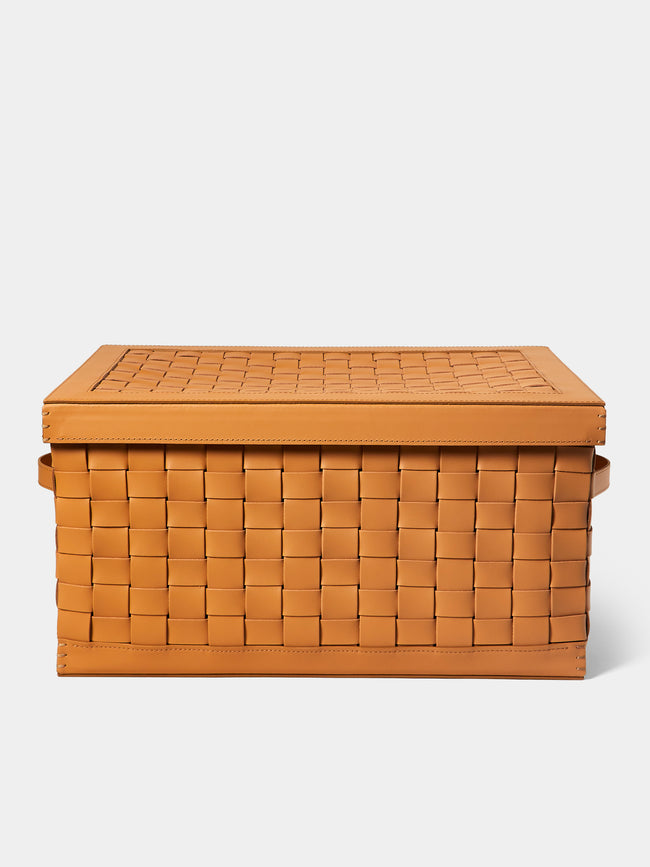 Giobagnara - Barcelona Leather Shoe Trunk - Brown - ABASK - 