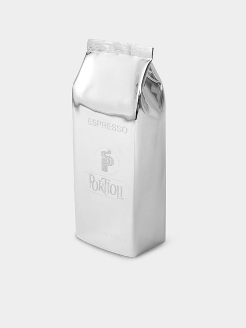 Antique and Vintage - 1970s Vavassori Sterling Silver Coffee Bag Sculpture - Silver - ABASK - 