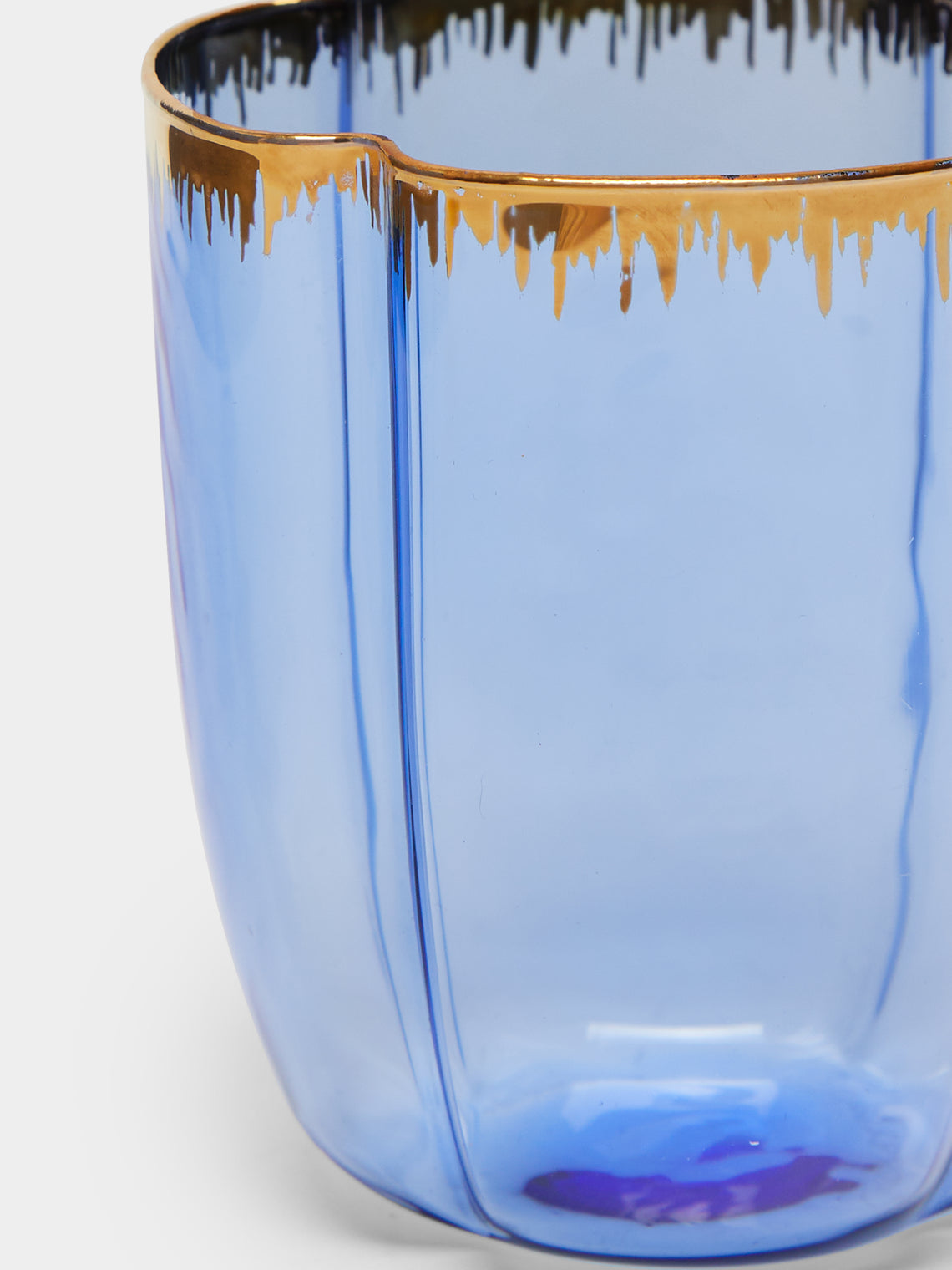 Pinto - Chance Hand-Blown Glass Tumblers (Set of 2) - Blue - ABASK