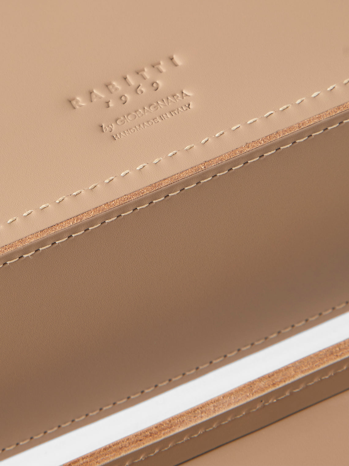 Rabitti 1969 - Inverno Leather Small Box - Cream - ABASK