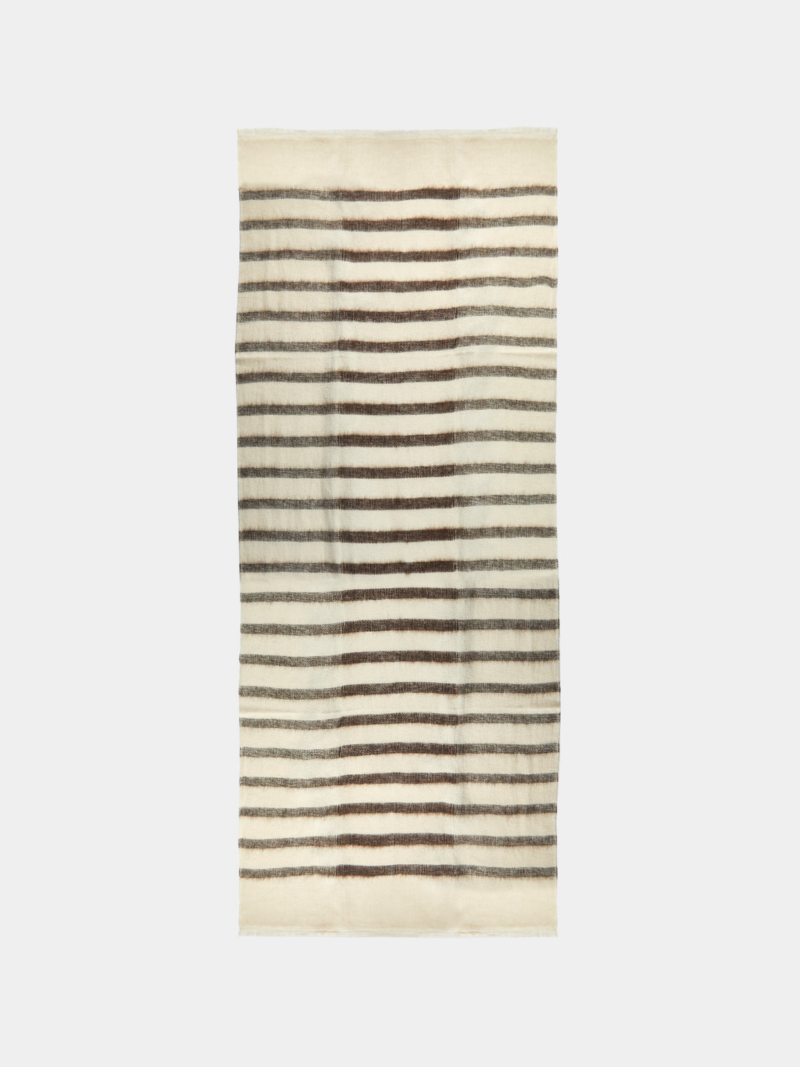 Denis Colomb - Hokkaido Tawa Cashmere and Yak Scarf (78.5in/2m) - Cream - ABASK