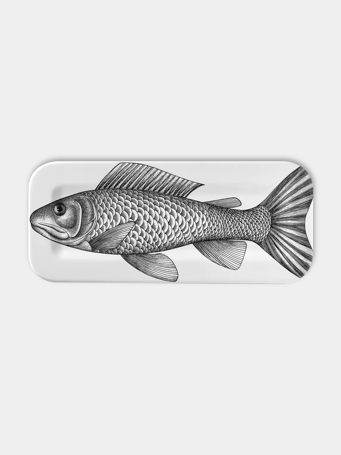 Fornasetti - Pesce Wood Tray - Black - ABASK - 