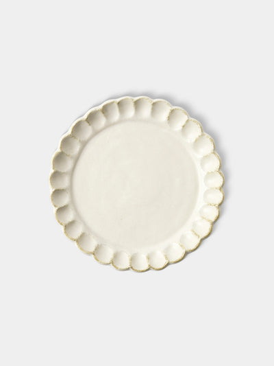 Kaneko Kohyo - Coco Ceramic Bread Plates – 7in/17.5cm (Set of 4) - White - ABASK - 