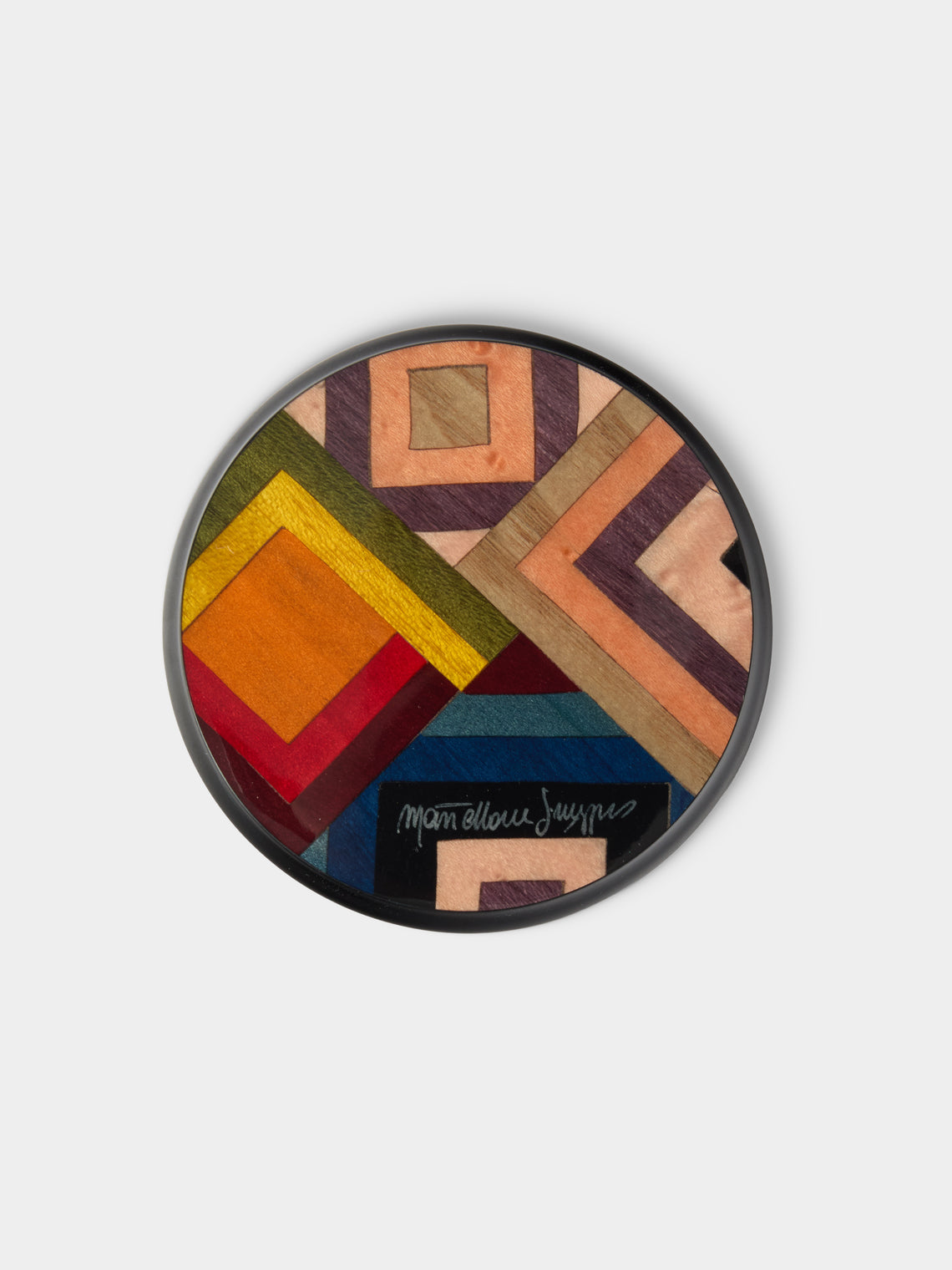 Mastellone Giuseppe - Wood Inlay Coasters (Set of 6) - Multiple - ABASK