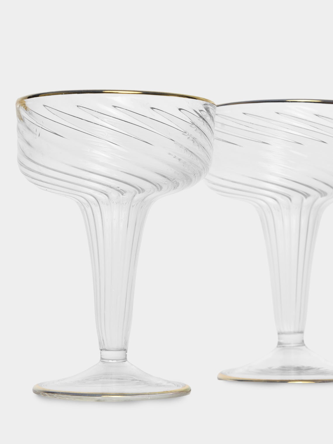 Alya Tannous - | Set of 6 | Vienna Glass Champagne Flutes - Clear - ABASK
