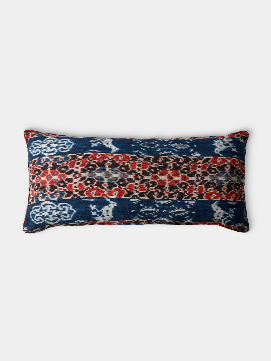 R Collective - Handwoven Ikat Cotton Cushion (35.5in/90cm) - Multiple - ABASK - 