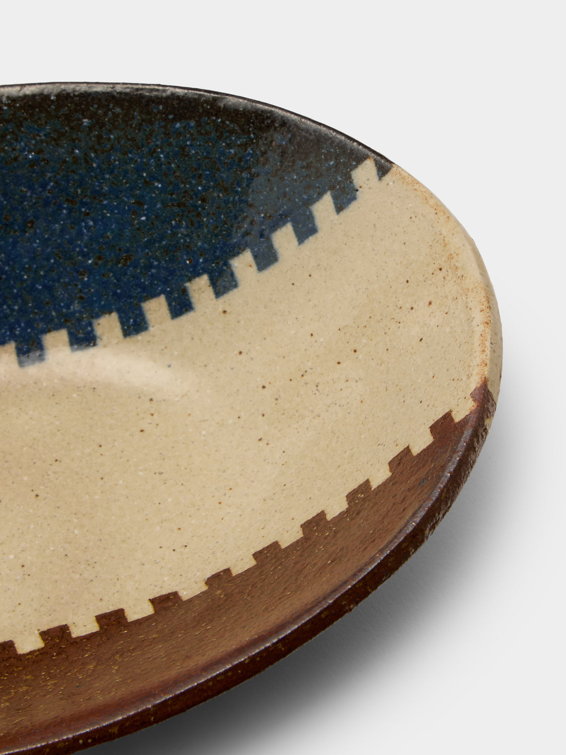 Makidani-gama - No. 1 Nerikomi Ceramic Medium Oval Bowls (Set of 5) - Multiple - ABASK