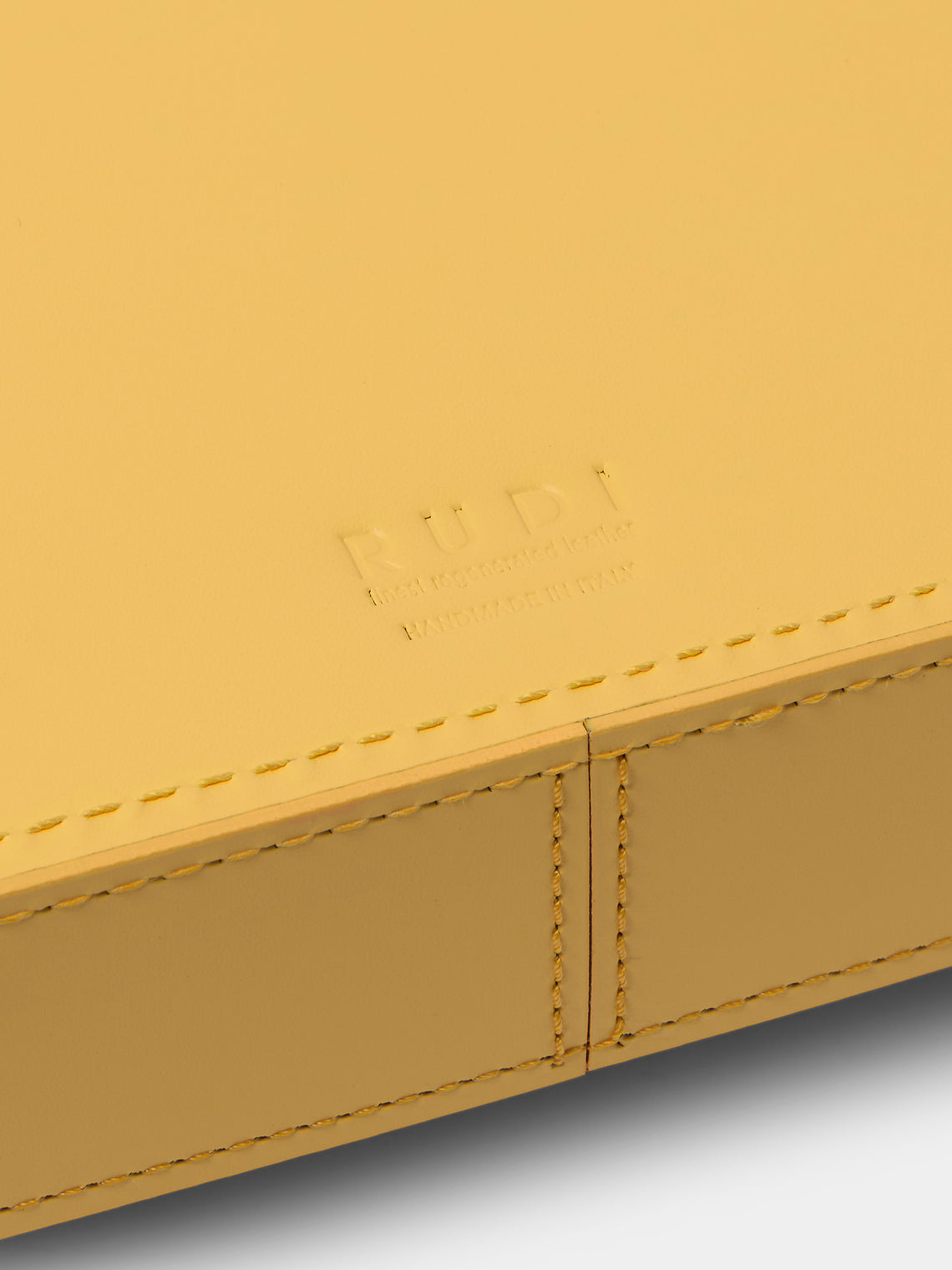 RUDI - Circuit Leather Tray (24in/60.5cm) - Yellow - ABASK