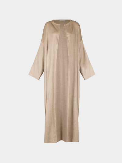 Dusan - Cashmere Long Cardigan | One Size - Cream - ABASK - 