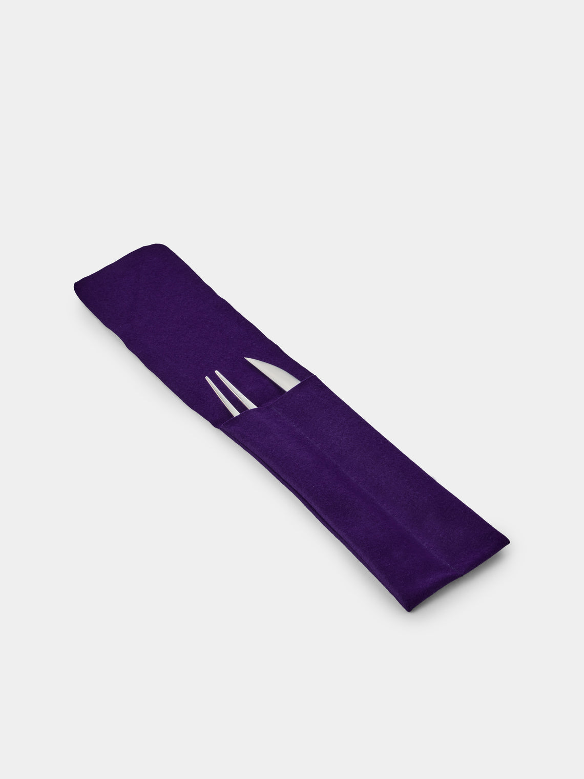 San Lorenzo - 1981 Afra and Tobia Scarpa Sterling Silver and Marble Roasting Knife and Fork - Silver - ABASK