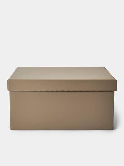 Pinetti - Origami Leather Large Box - Taupe - ABASK - 