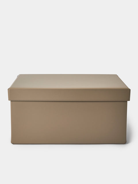 Pinetti - Origami Leather Large Box - Taupe - ABASK - 