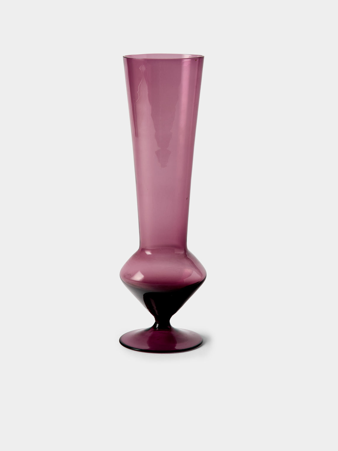 Antique and Vintage - Mid-Century Glass Bud Vases (Set of 7) - Purple - ABASK