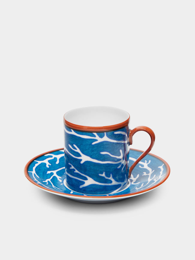 Pinto Paris - Lagon Porcelain Coffee Cup and Saucer -  - ABASK - 