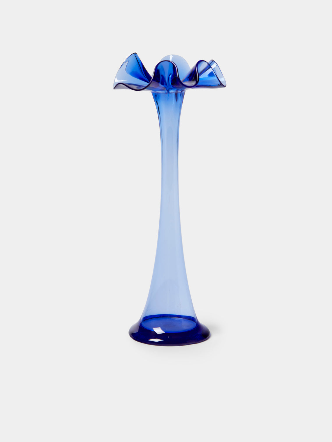 Antique and Vintage - Mid-Century Glass Bud Vases (Set of 8) - Blue - ABASK