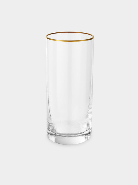 NasonMoretti - Hand-Blown Murano Glass Champagne Flutes (Set of 2) - Gold - ABASK - 