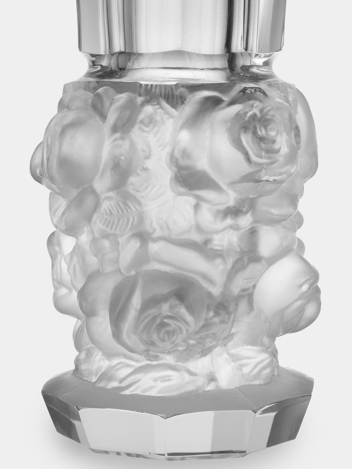 Antique and Vintage - Mid-Century Daum Crystal Bud Vase (10in/25cm) - Clear - ABASK