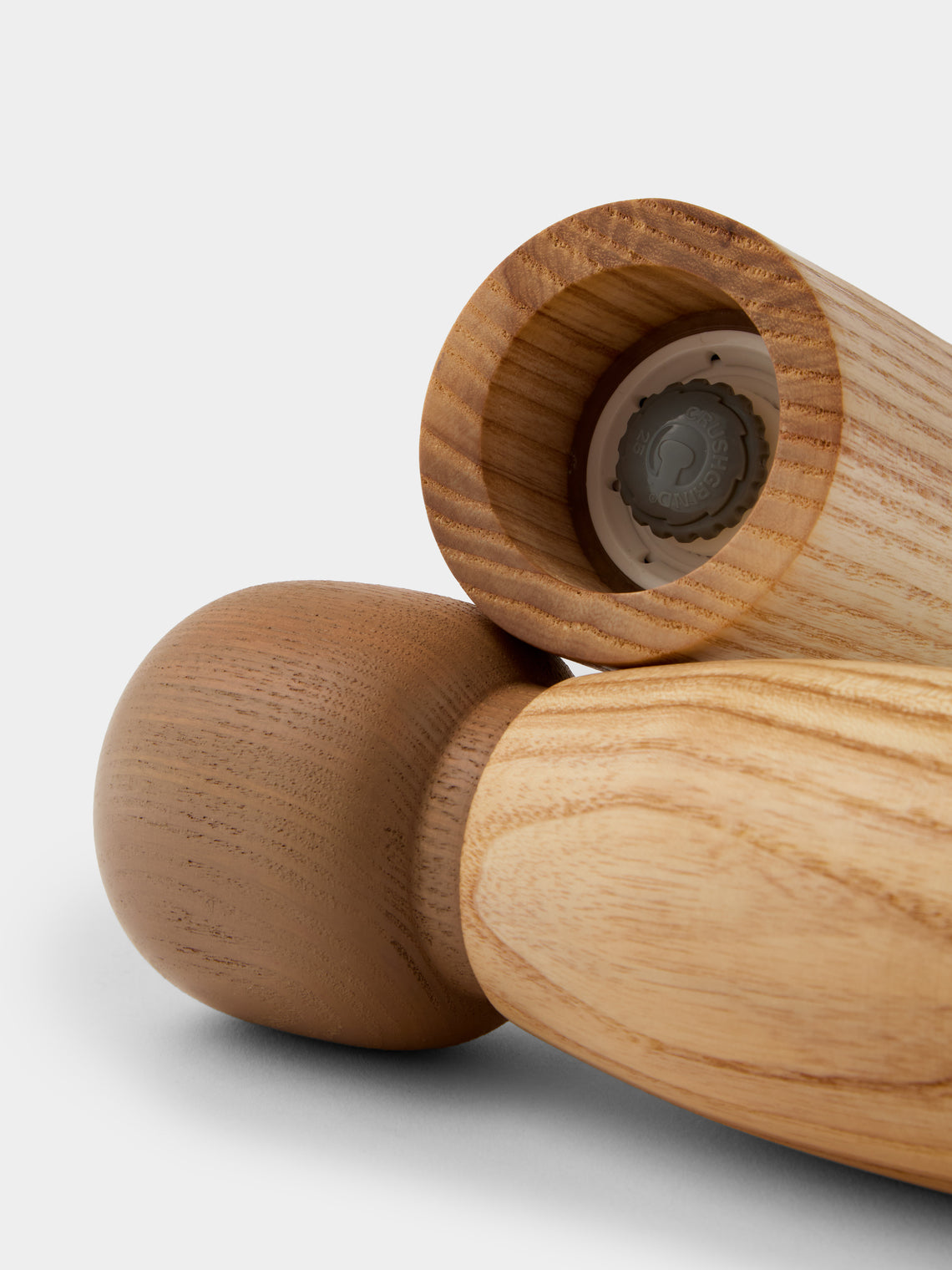 Marisa Klaster - Hand-Turned Wood Salt and Pepper Grinders (Set of 2) - Brown - ABASK