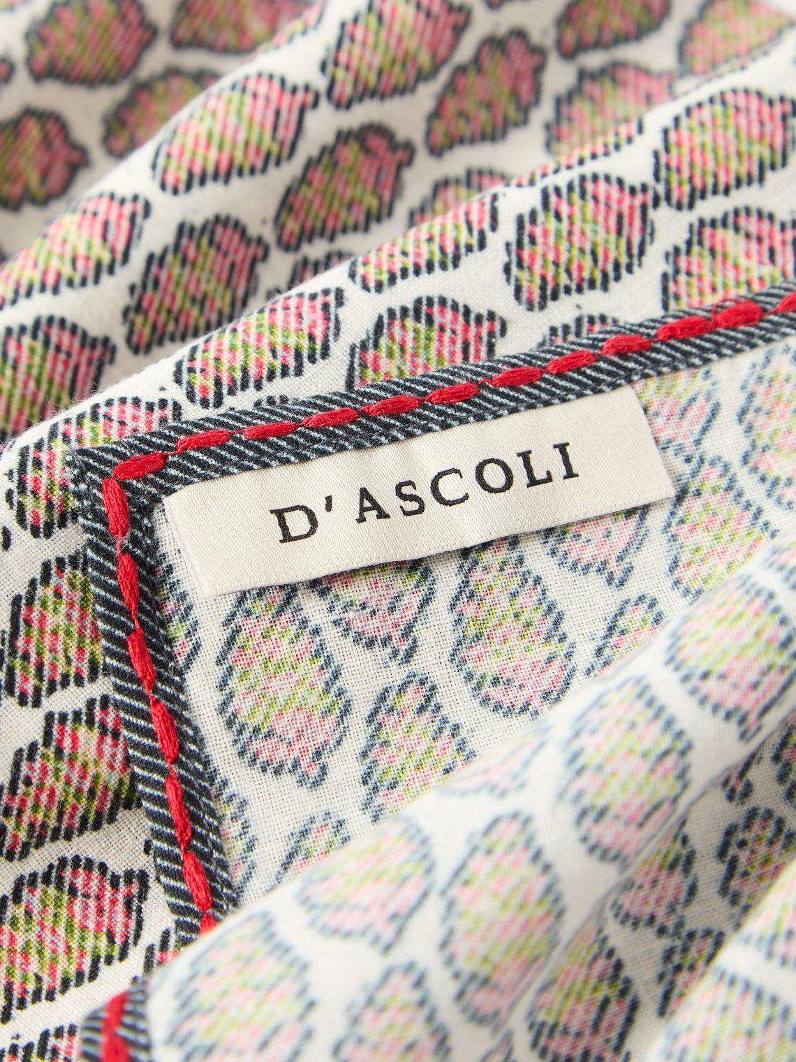 D'Ascoli - | Set of 4 | Tansy Printed Cotton Napkins - Multiple - ABASK