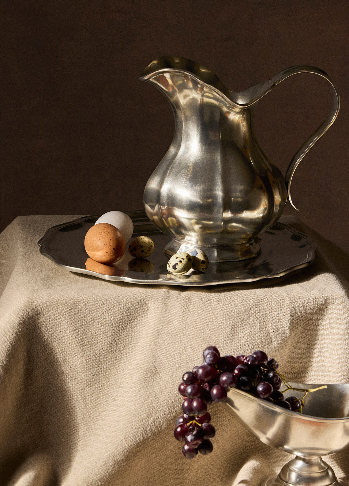 Cosi Tabellini - Siracusa Pewter Pitcher (53oz/1.5L) - Silver - ABASK