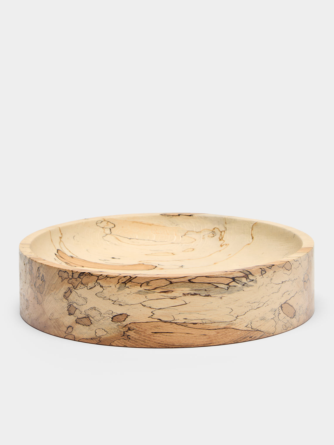 Bird & Branch - Hand-Turned Spalted Beech Large Bowl - Natural - ABASK - 