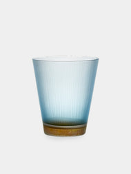 Takeyoshi Mitsui - Silence Hand-Blown Glass Tumblers (Set of 2) - Blue - ABASK- 