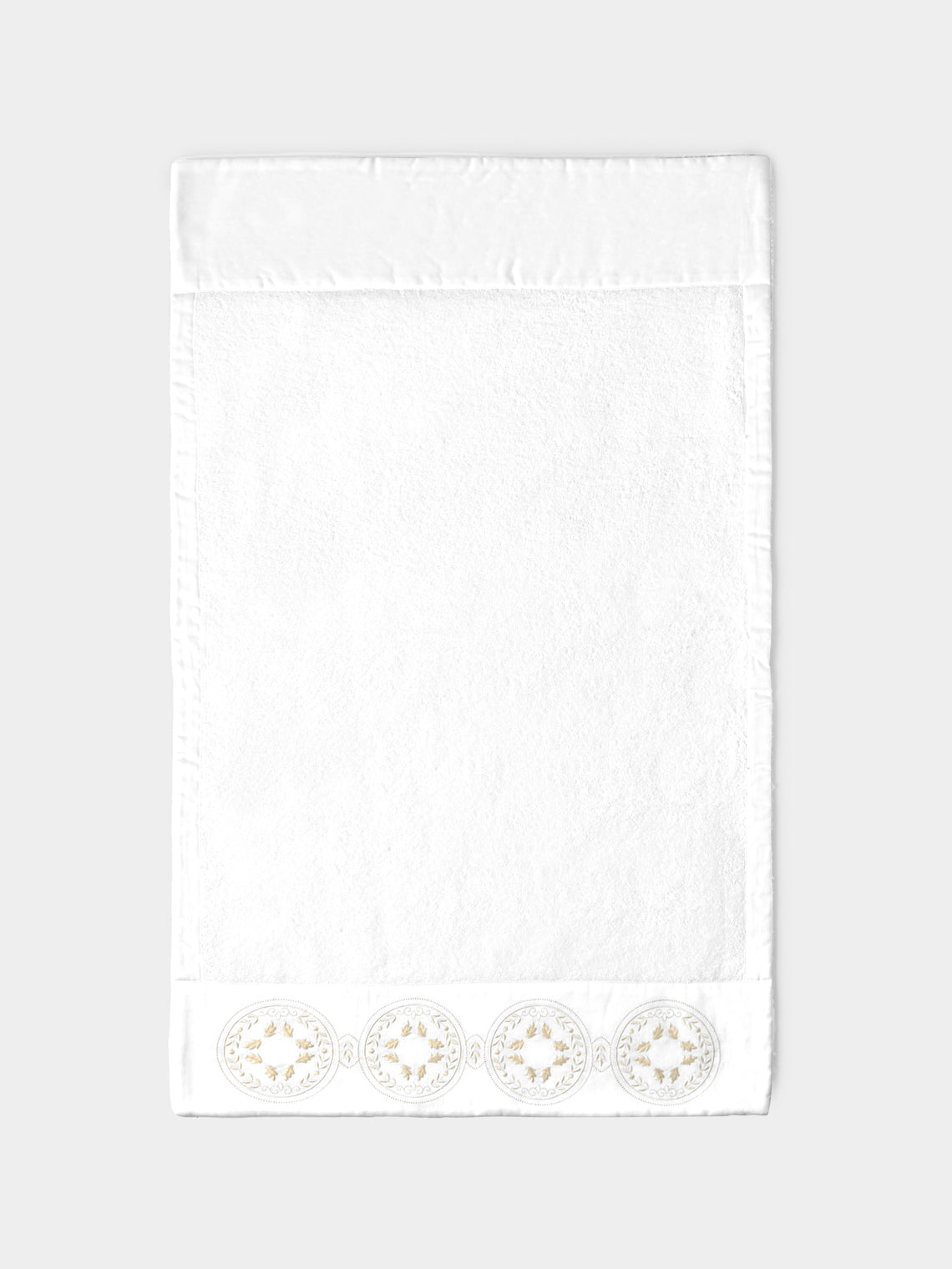 Loretta Caponi - Girandole Hand-Embroidered Hand Towel -  - ABASK