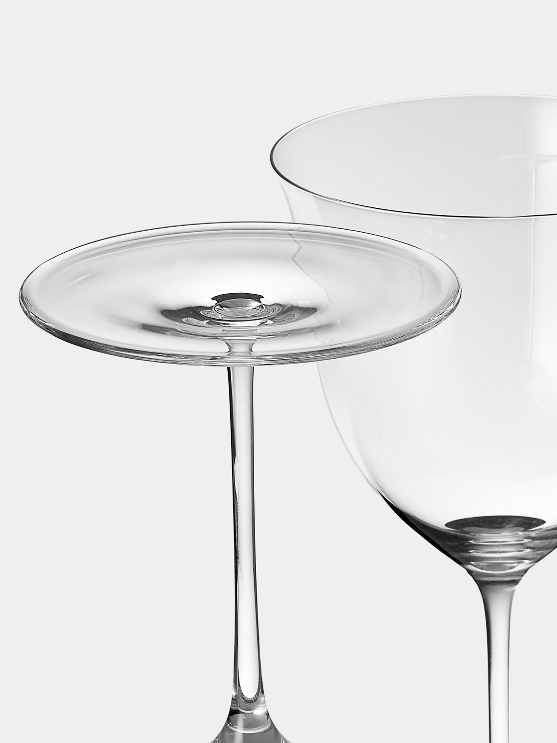 Lobmeyr - | Set of 2 | Patrician Crystal Red Wine Glasses - Clear - ABASK