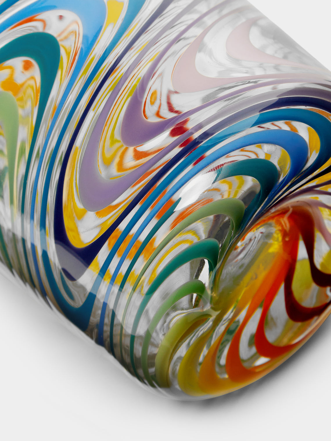 Pierrot Doremus - Wave Filigrane Hand-Blown Glass Tumblers (Set of 4) - Multiple - ABASK