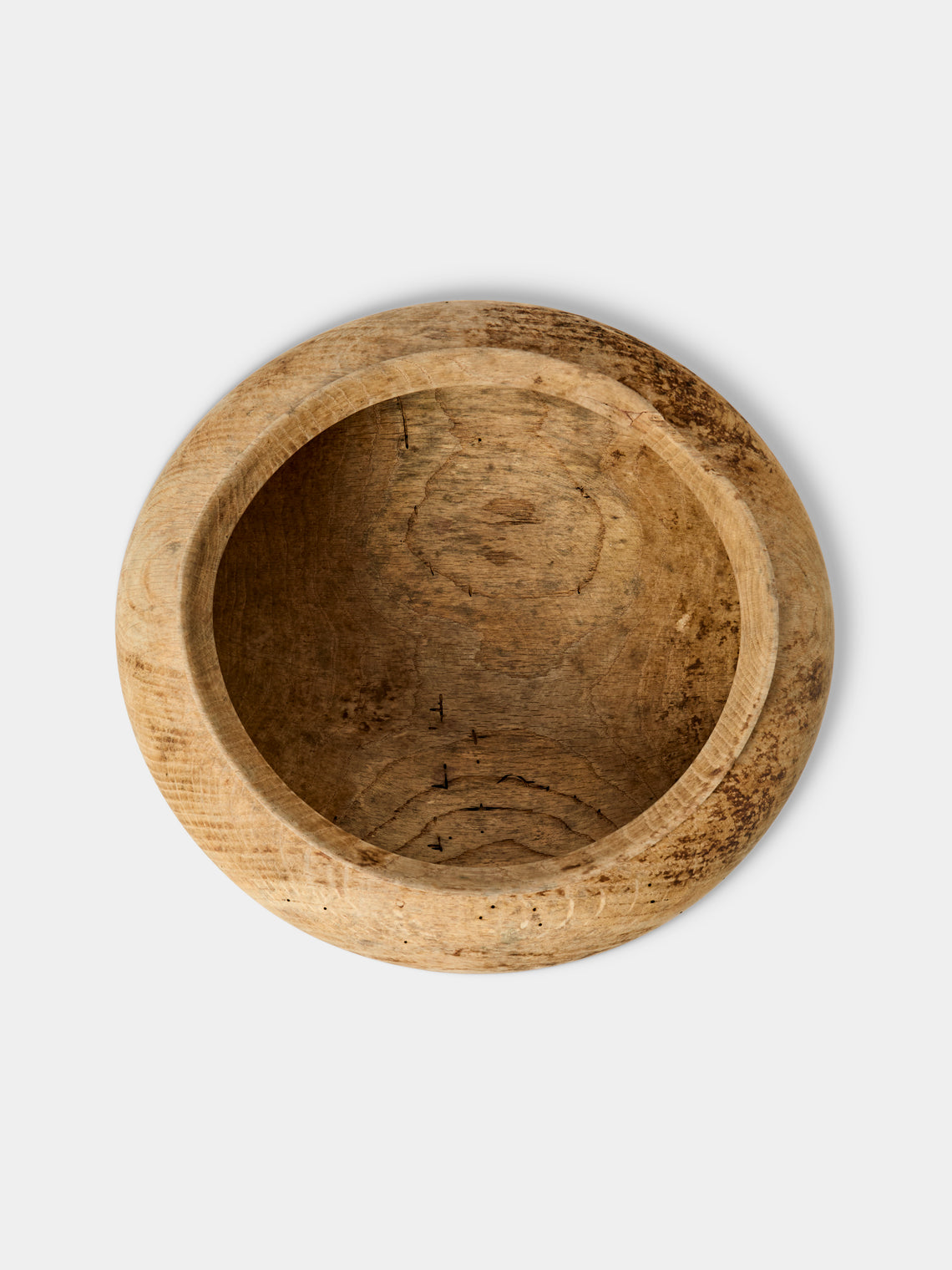 Iida Woodturning - Hand-Turned Oak Earth-Finish Bowl - Brown - ABASK