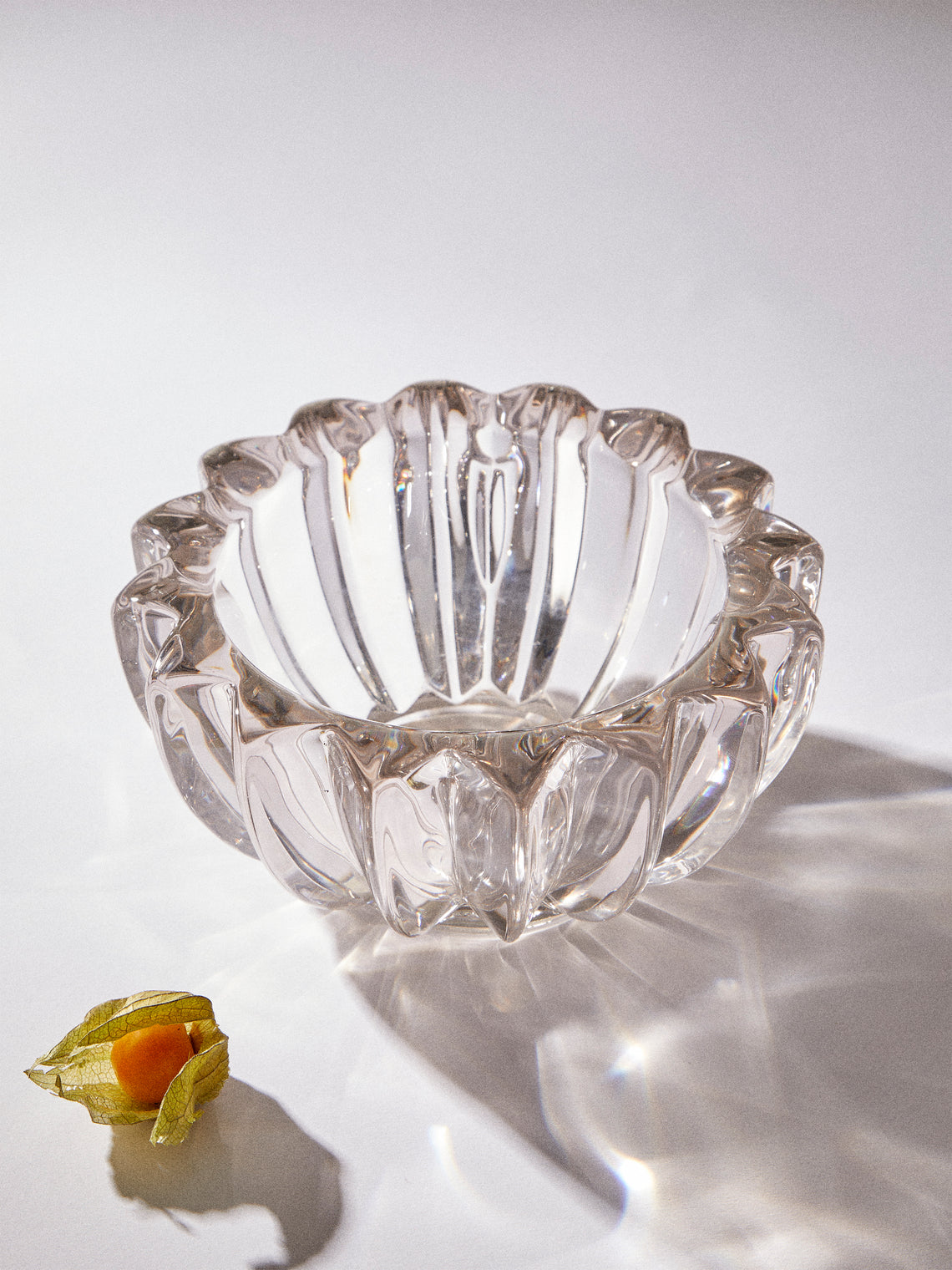 Antique and Vintage - 1950s Pierre d'Avesn Crystal Bowl - Gray - ABASK