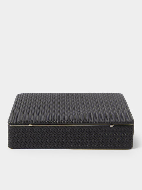 F. Hammann - Leather A4 Document Box - Black - ABASK - 