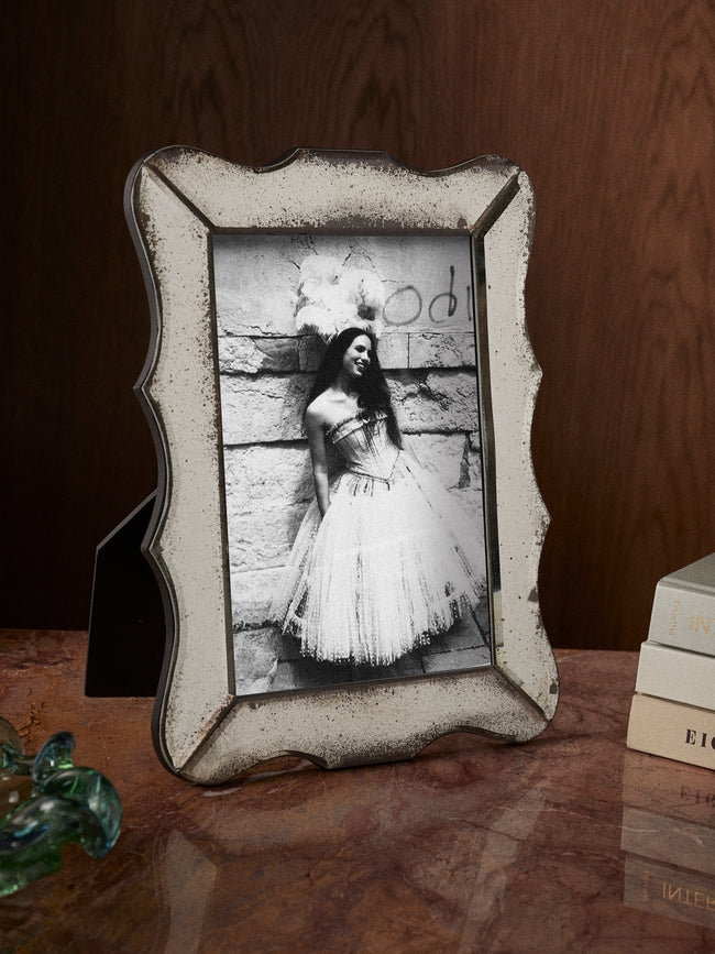 Borgo delle Tovaglie - Firenze Mirrored Glass Photo Frame - Silver - ABASK