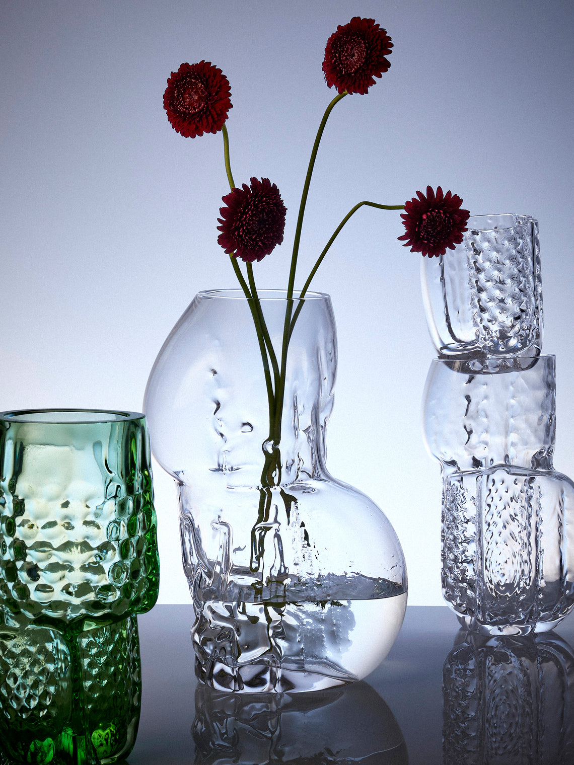 Hana Hillerová - Remix Hand-Blown Glass Vessel (16in/41cm) - Clear - ABASK
