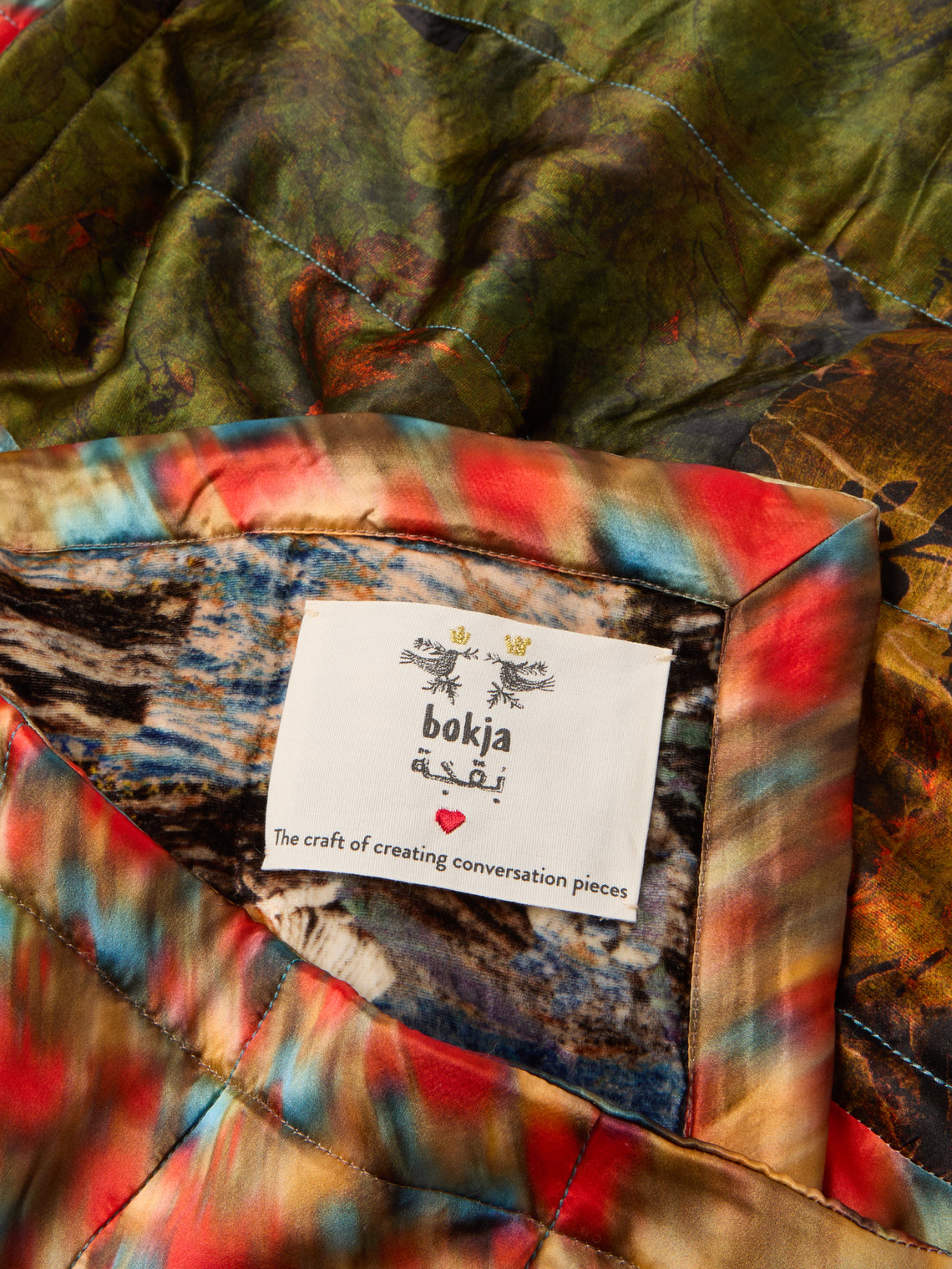 Bokja - The Cocoon Silk and Velvet Quilt (78.5in/2m) - Multiple - ABASK