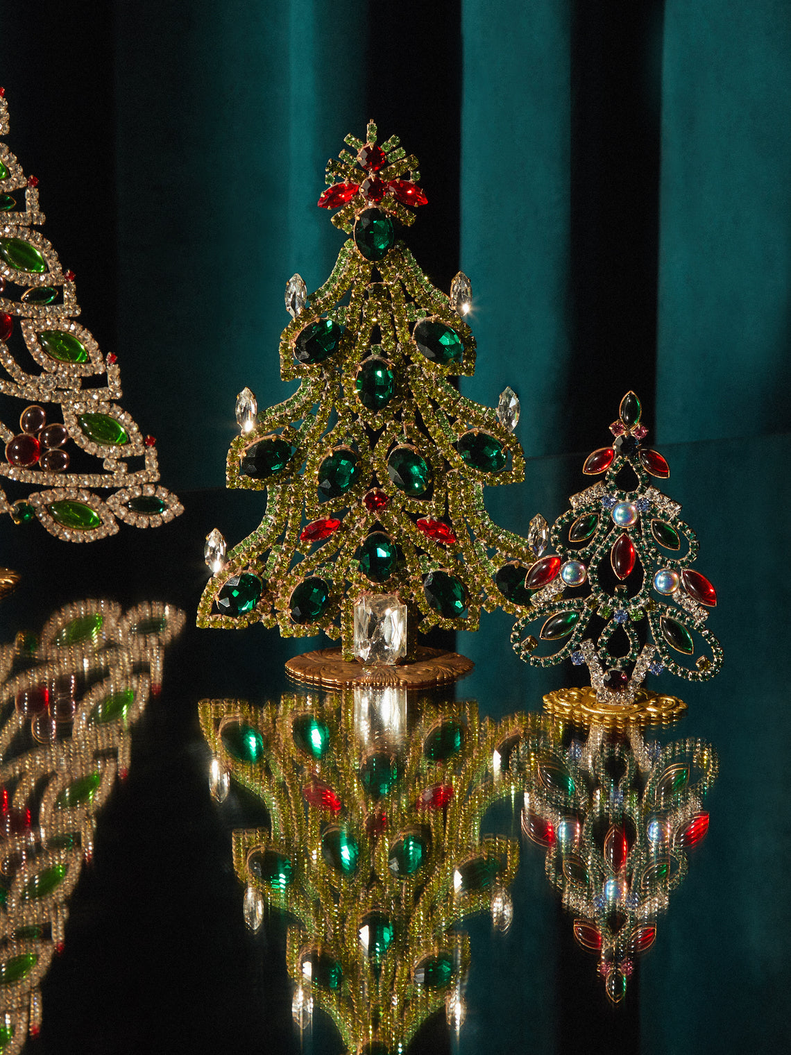Antique and Vintage - 1930s Czech Jewelled Large Christmas Tree -  - ABASK