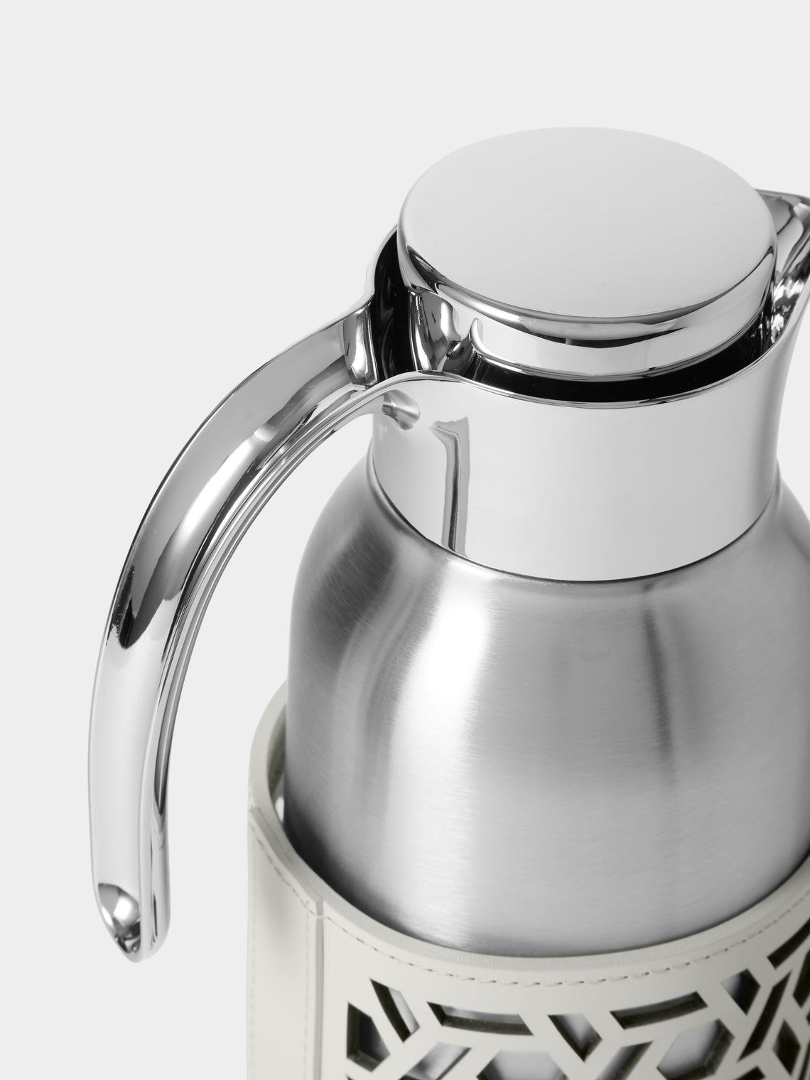 RUDI - Gemma Leather Carafe (20oz/0.6L) - White - ABASK