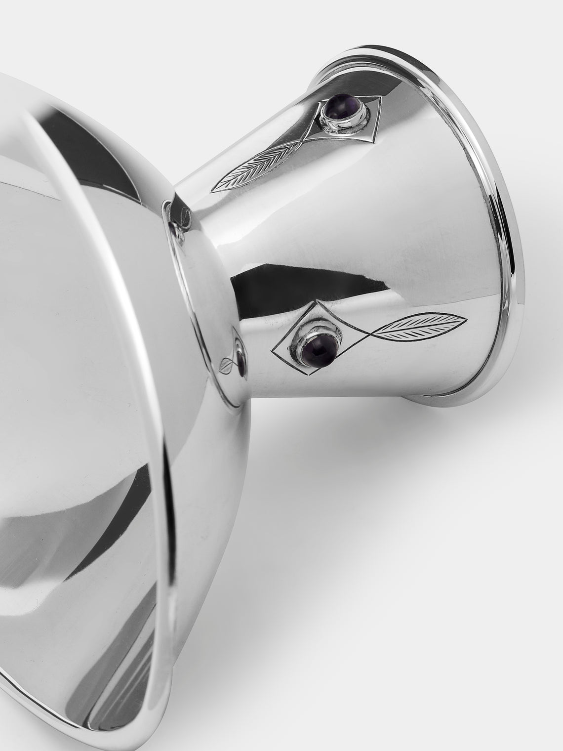 Antique and Vintage - 1950s Tage Göthlin Solid Silver and Amethyst Bowl -  - ABASK