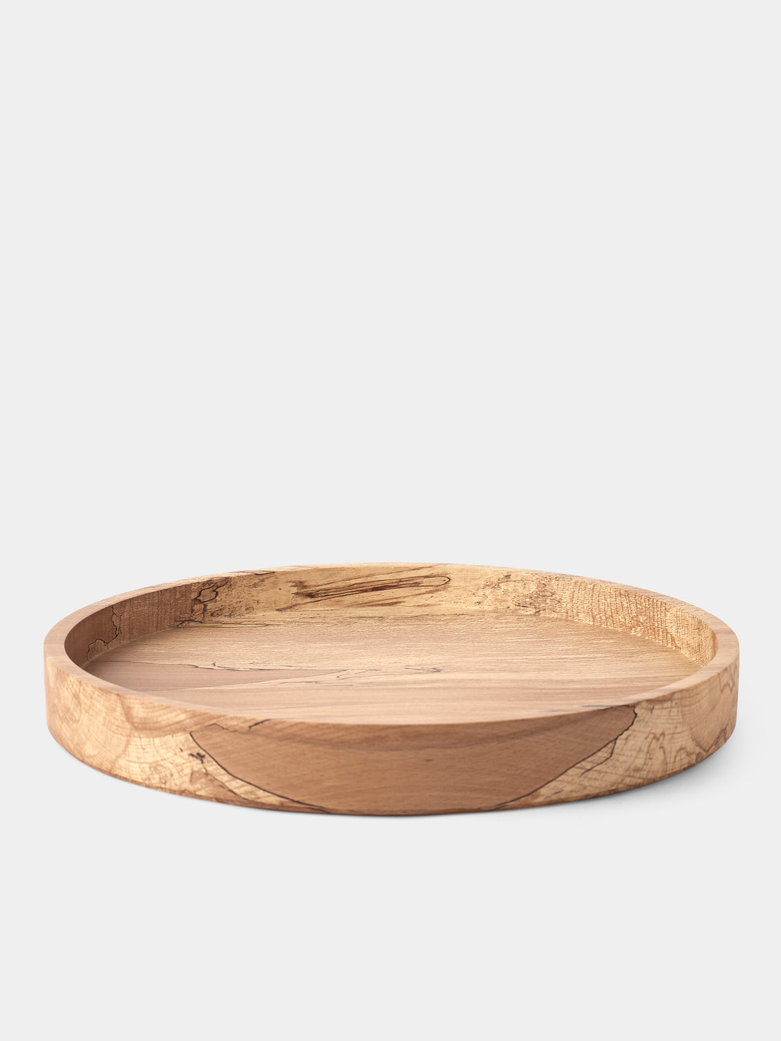 Bird & Branch - Spalted Beech Wood Service Tray (17.5in/44cm) - Natural - ABASK
